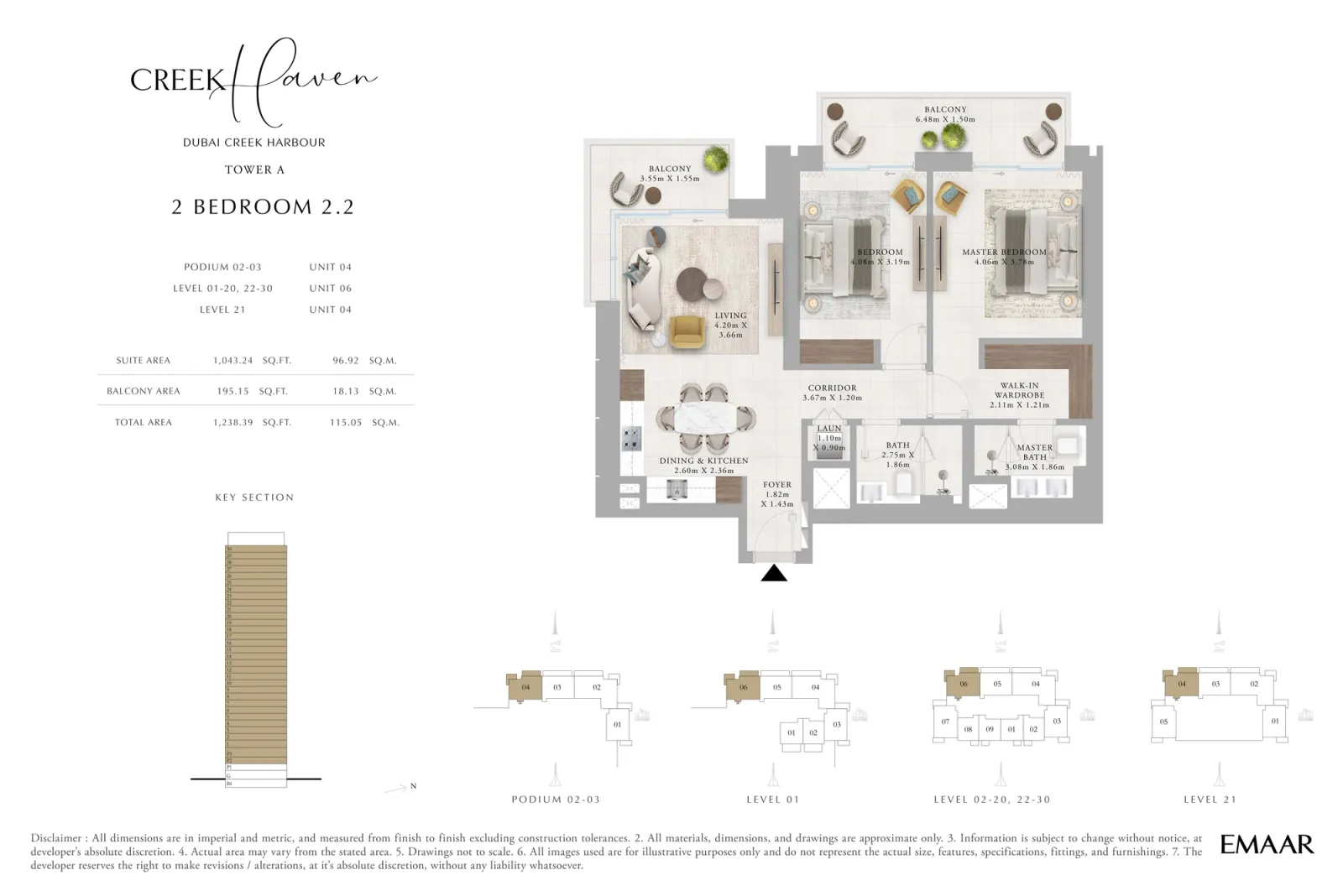 Floor plan for Type 2.2