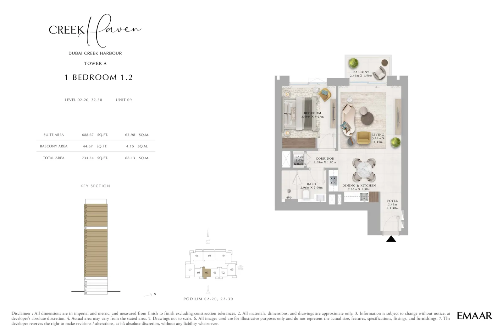 Floor plan for Type 1.2