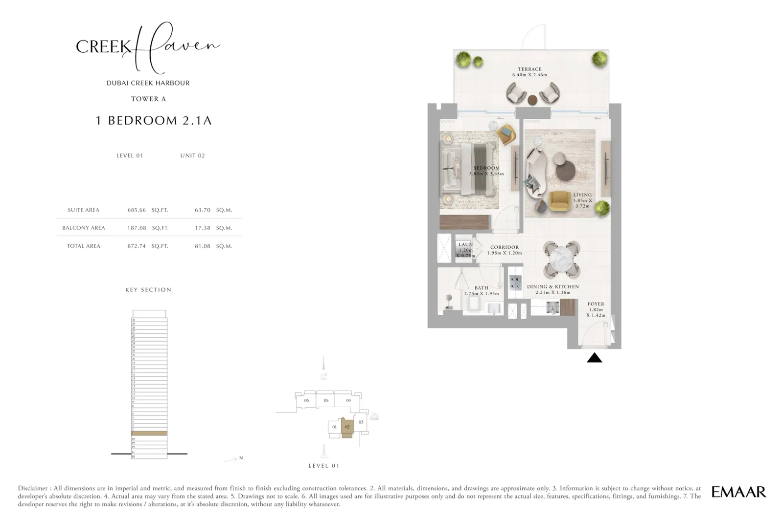 Floor plan for Type 2.1A