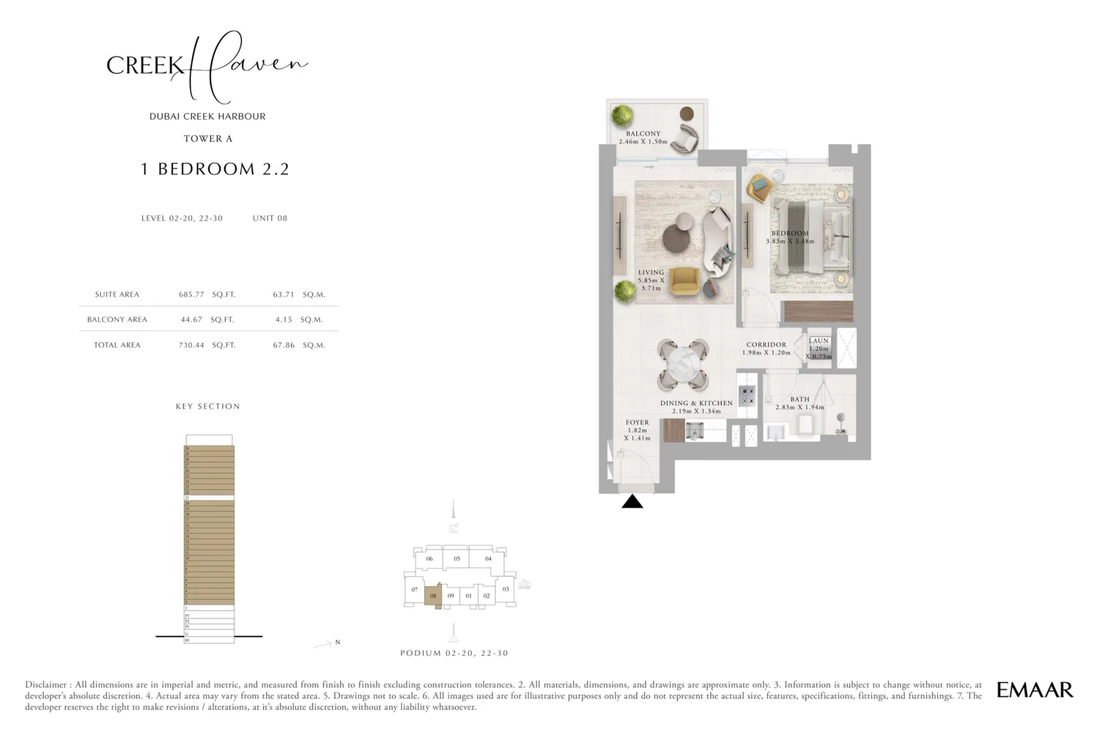 Floor plan for Type 2.2
