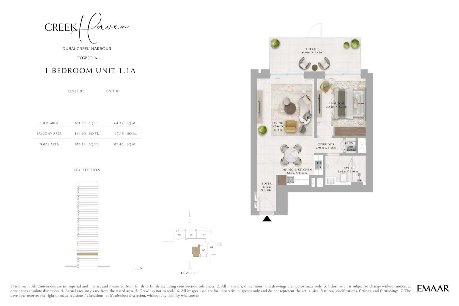 Floor plan for Type 1.1A