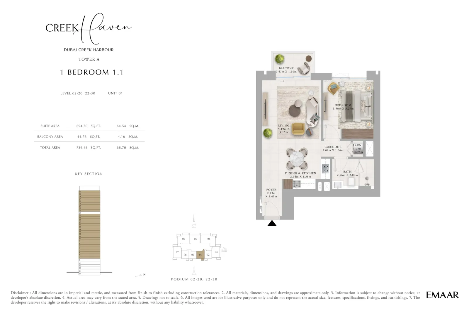 Floor plan for Type 1.1