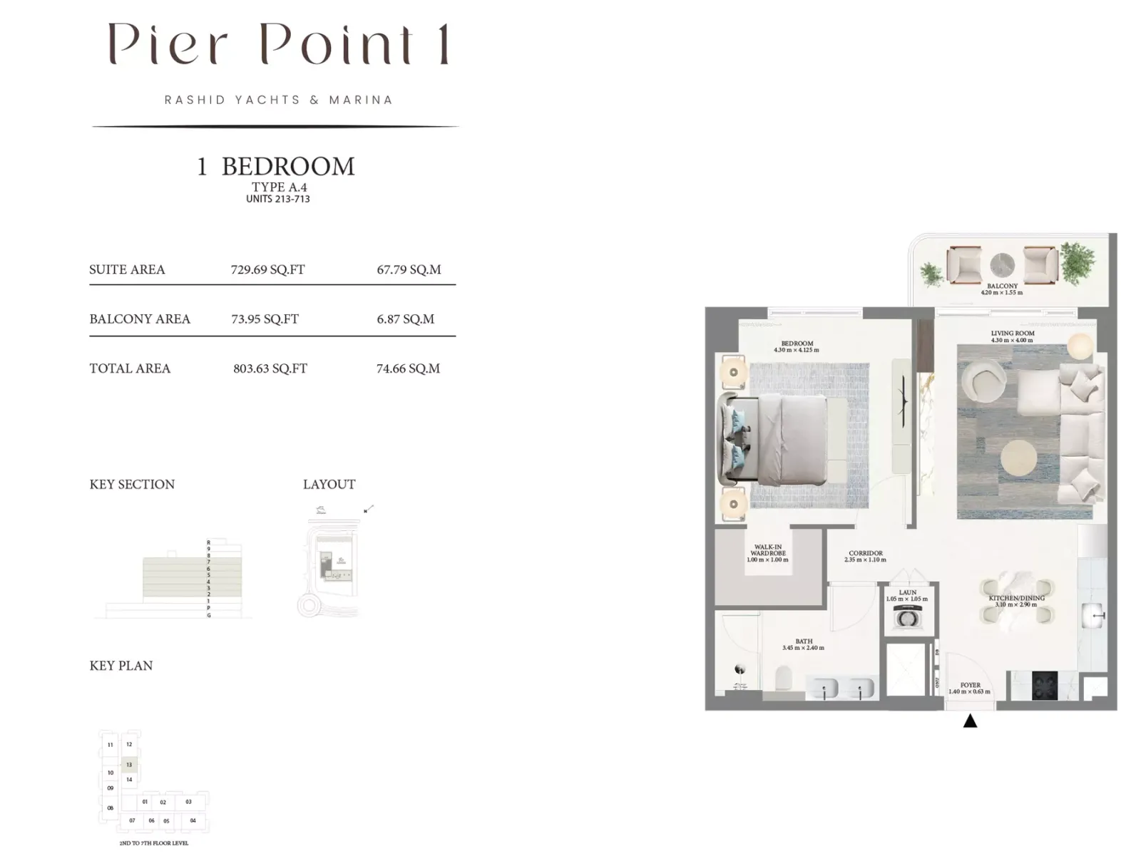 Floor plan for Type A4