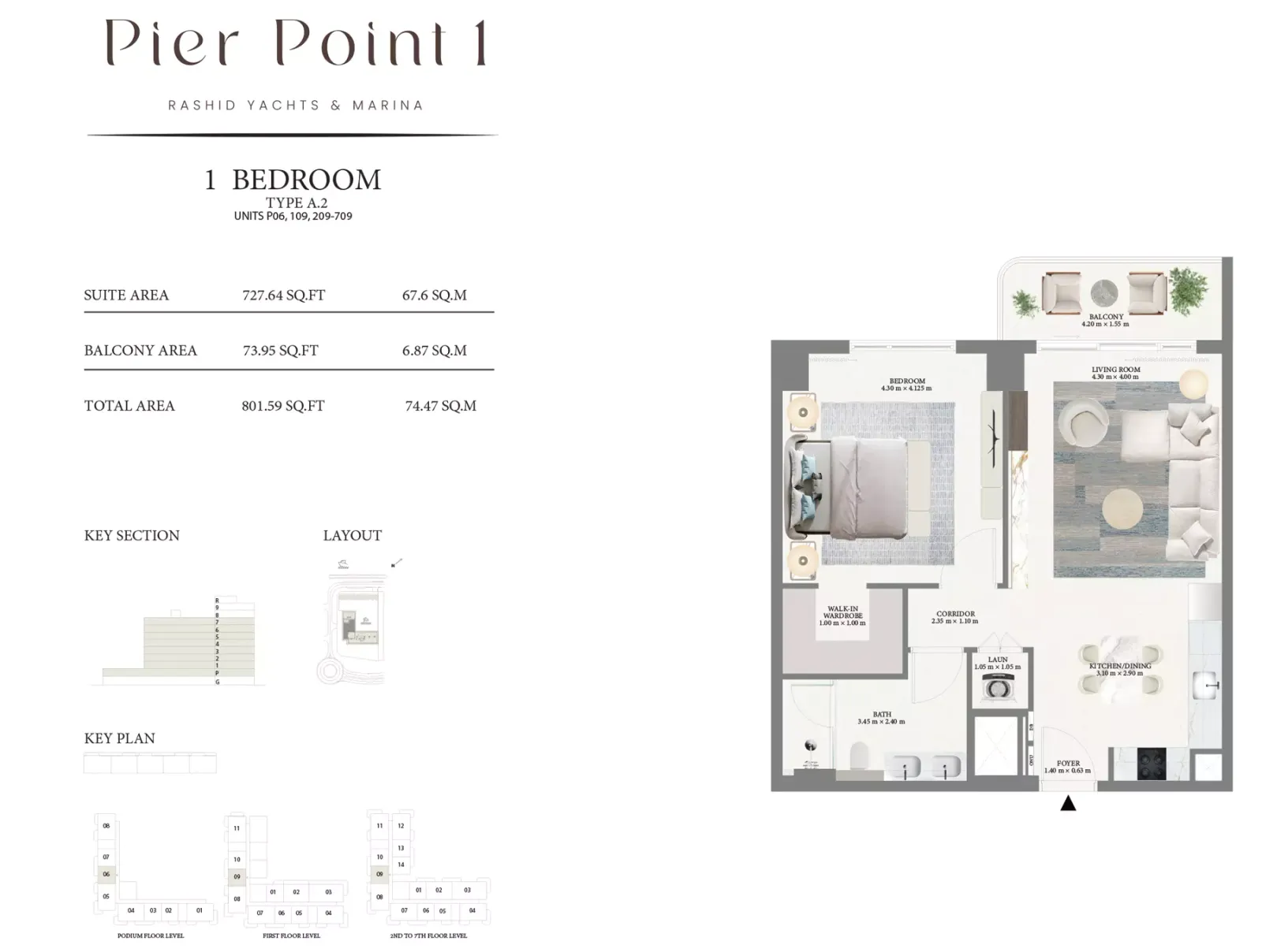 Floor plan for Type A2