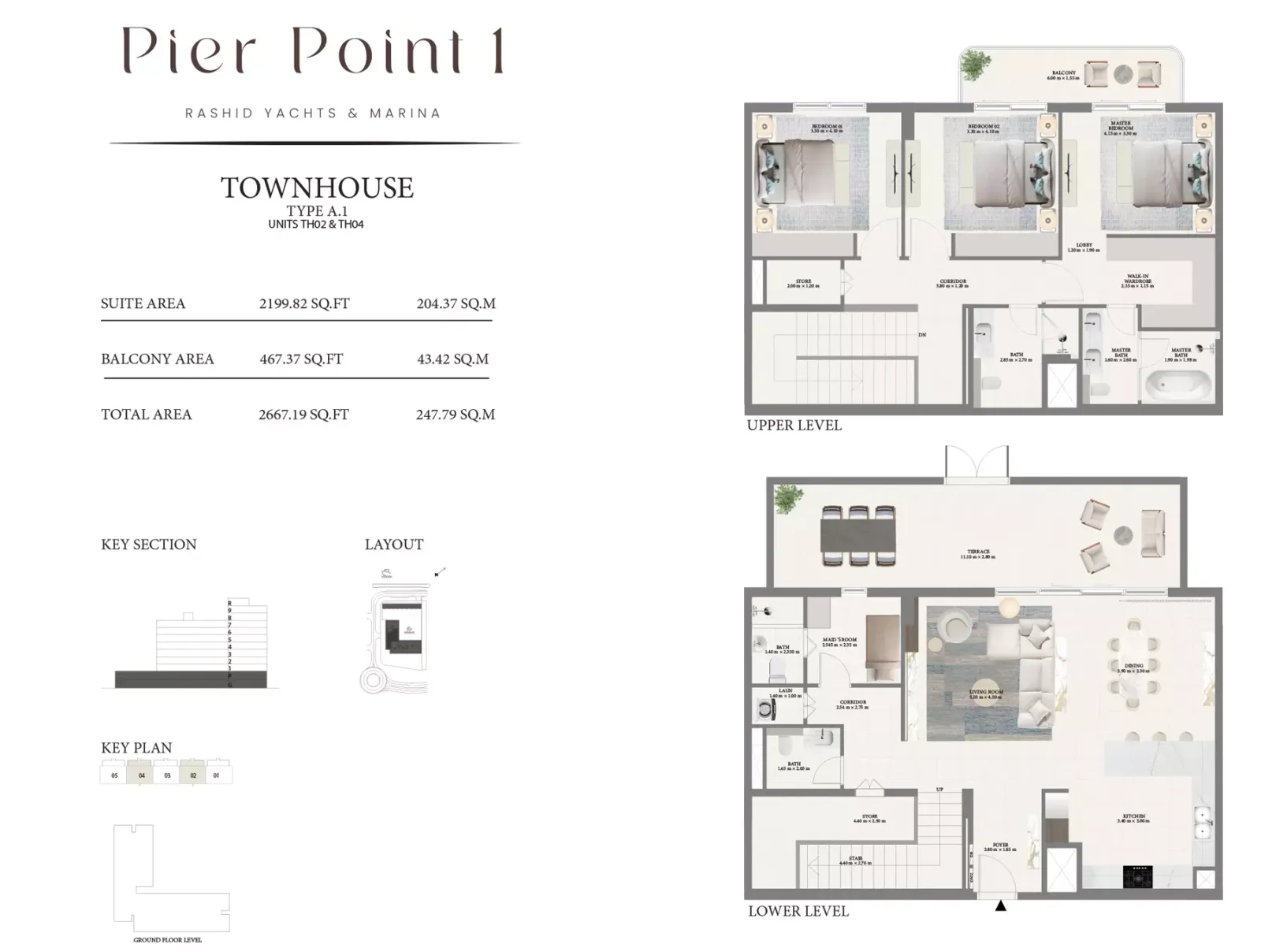 Floor plan for Type A1