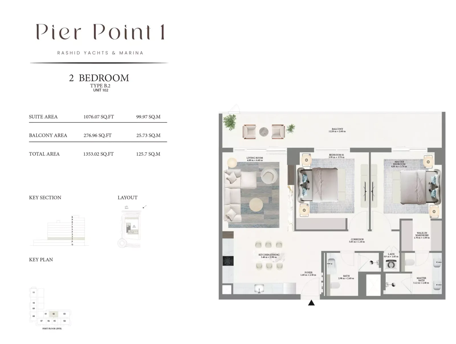 Floor plan for Type B2