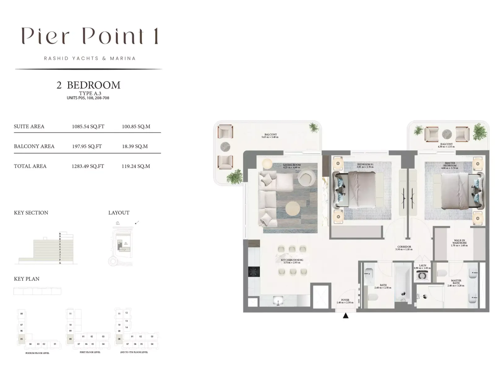 Floor plan for Type A3