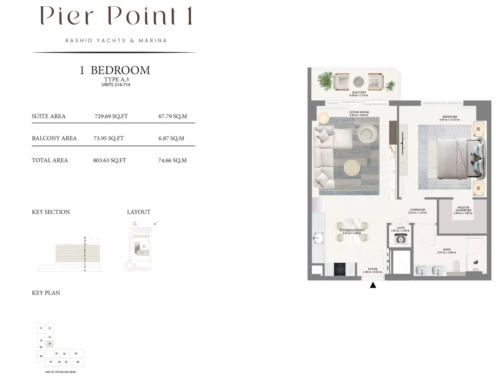 Floor plan for Type A3
