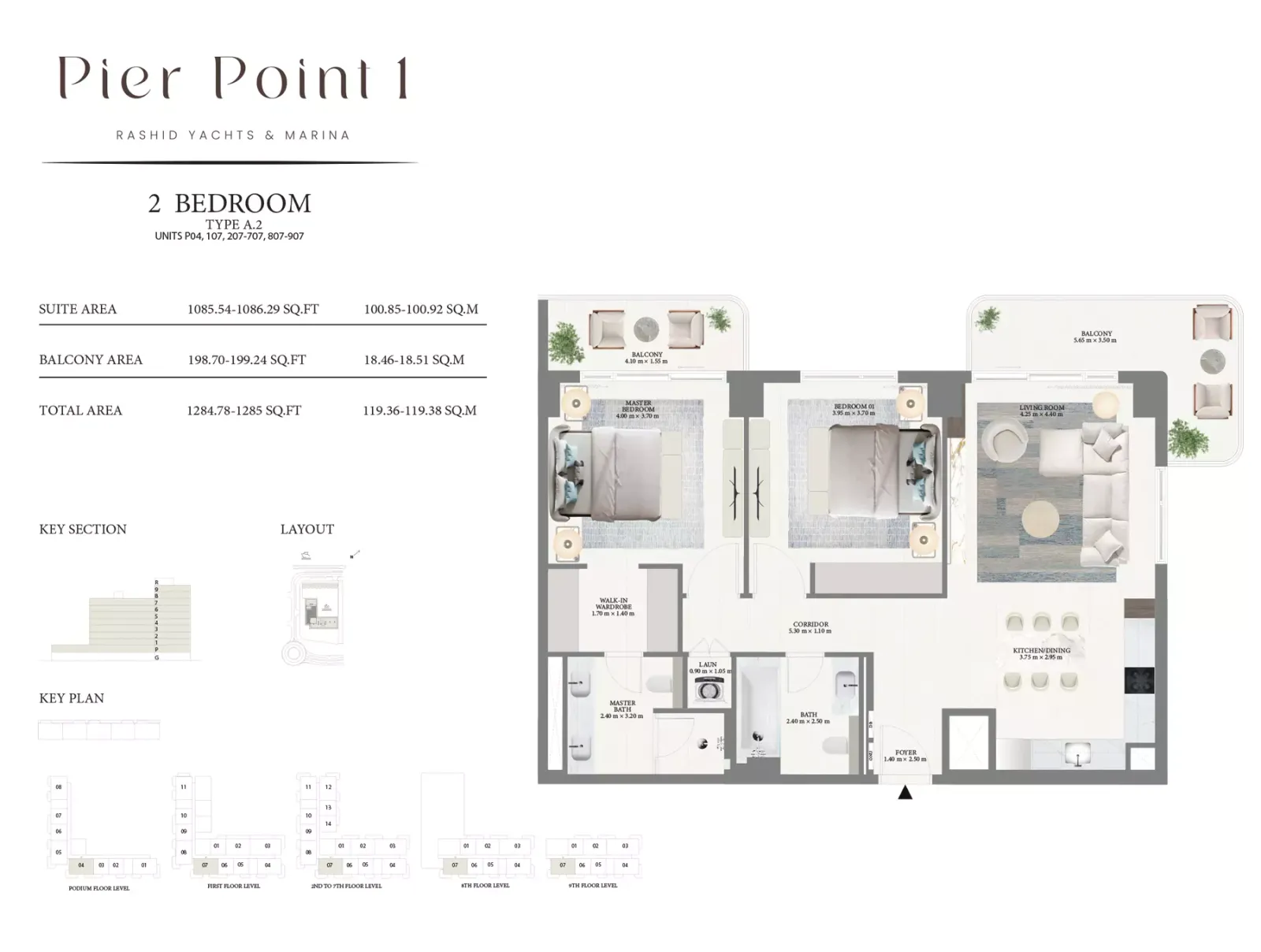 Floor plan for Type A2