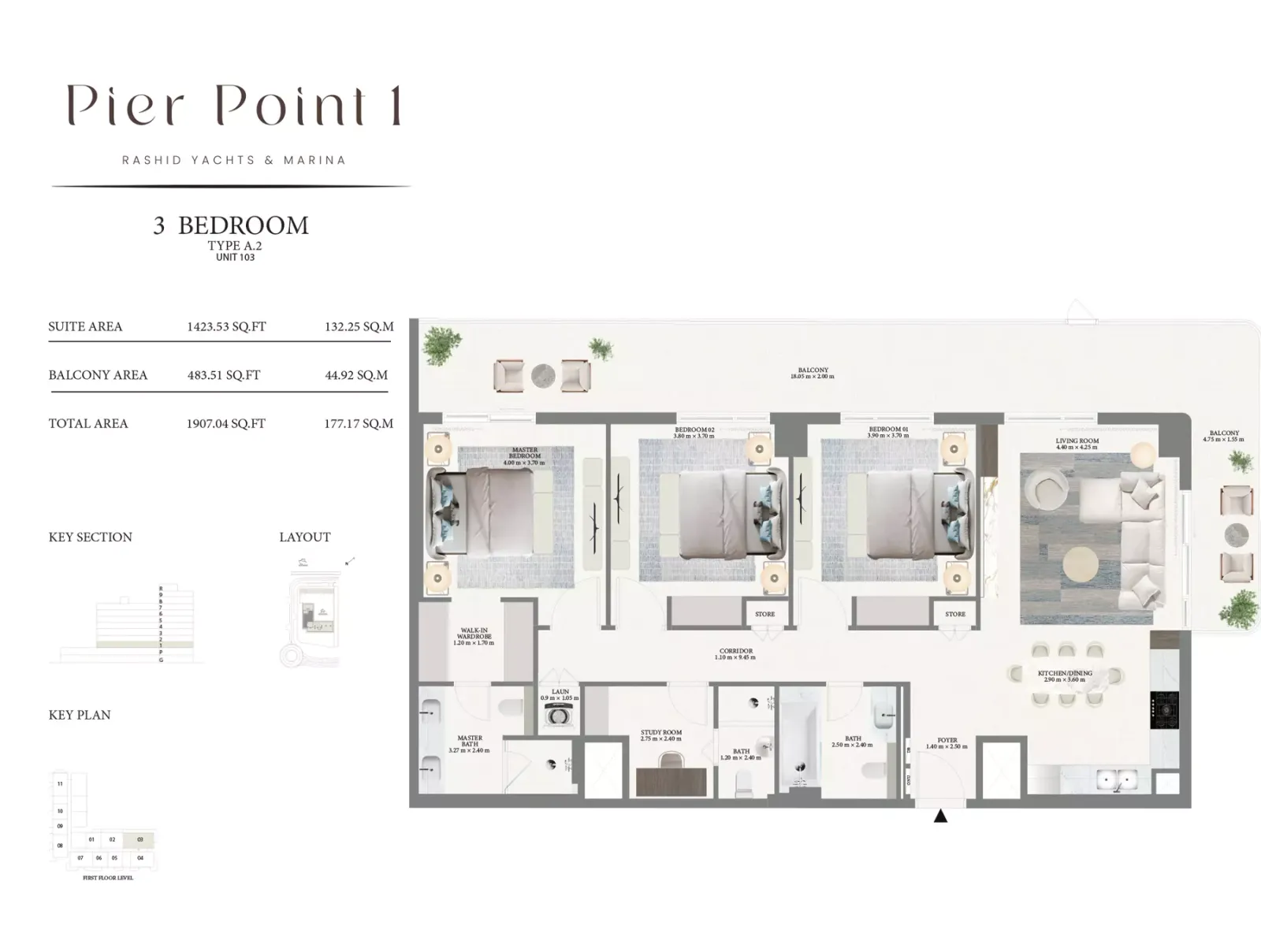 Floor plan for Type A2