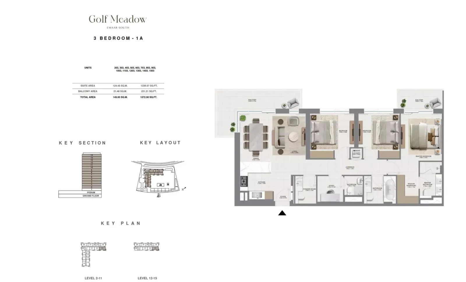 Floor plan for Type 1A