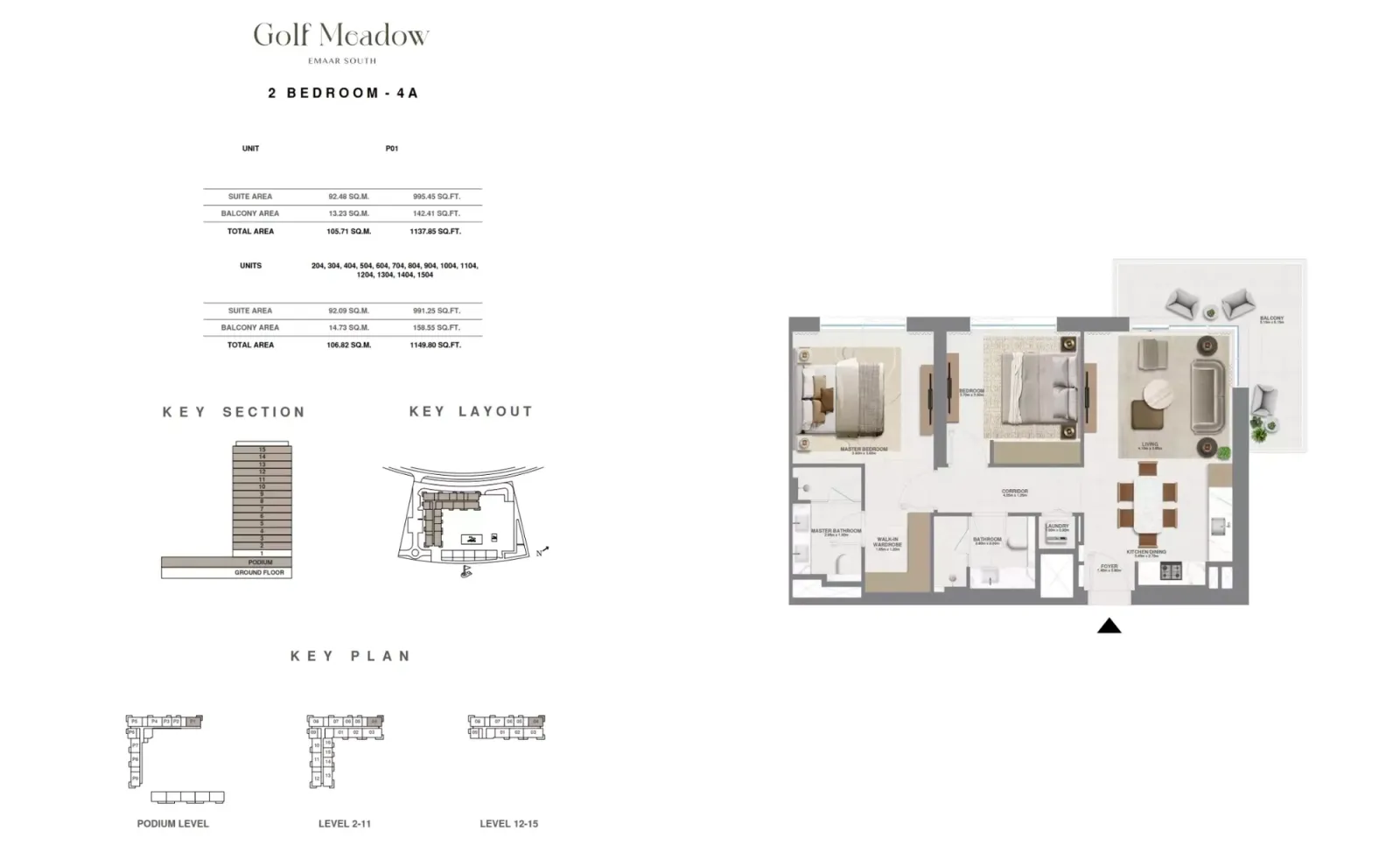Floor plan for Type 4A