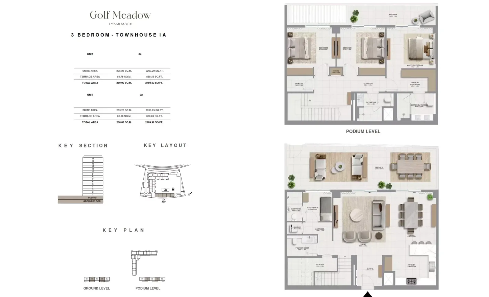 Floor plan for Type 1A