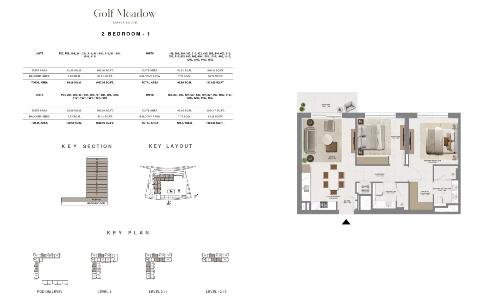 Floor plan for Type 1
