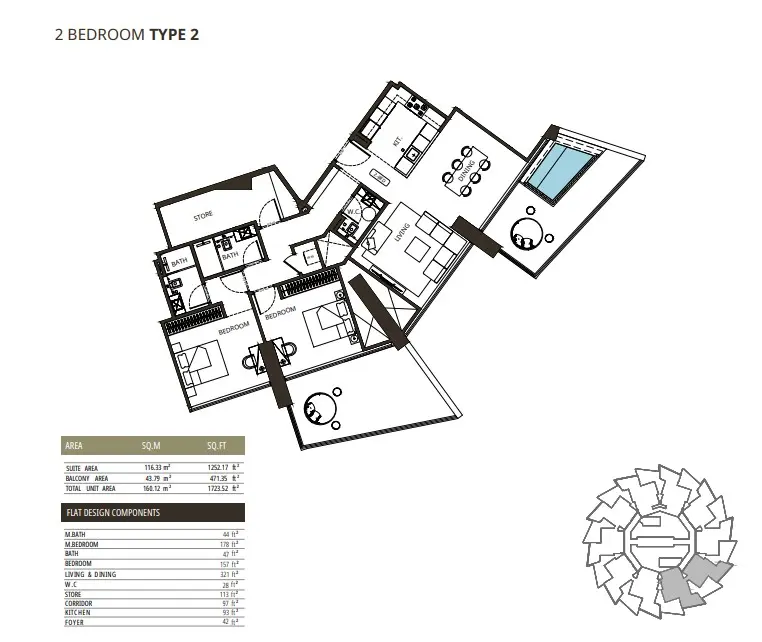 Floor plan for Type 2