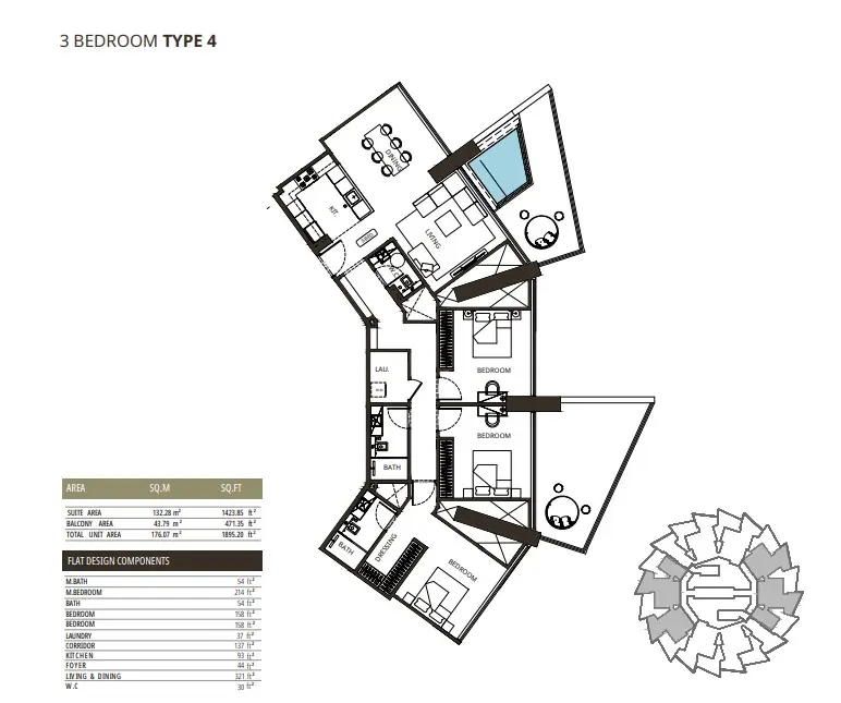 Floor plan for Type 4