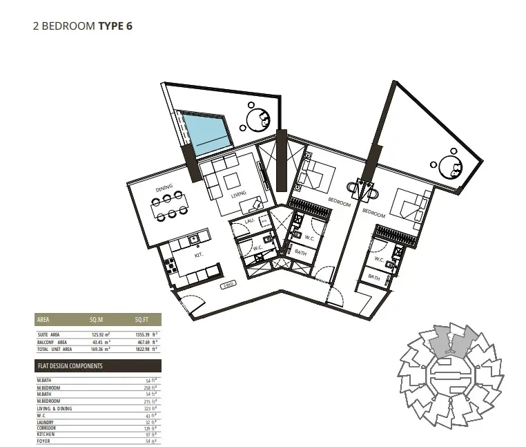 Floor plan for Type 6