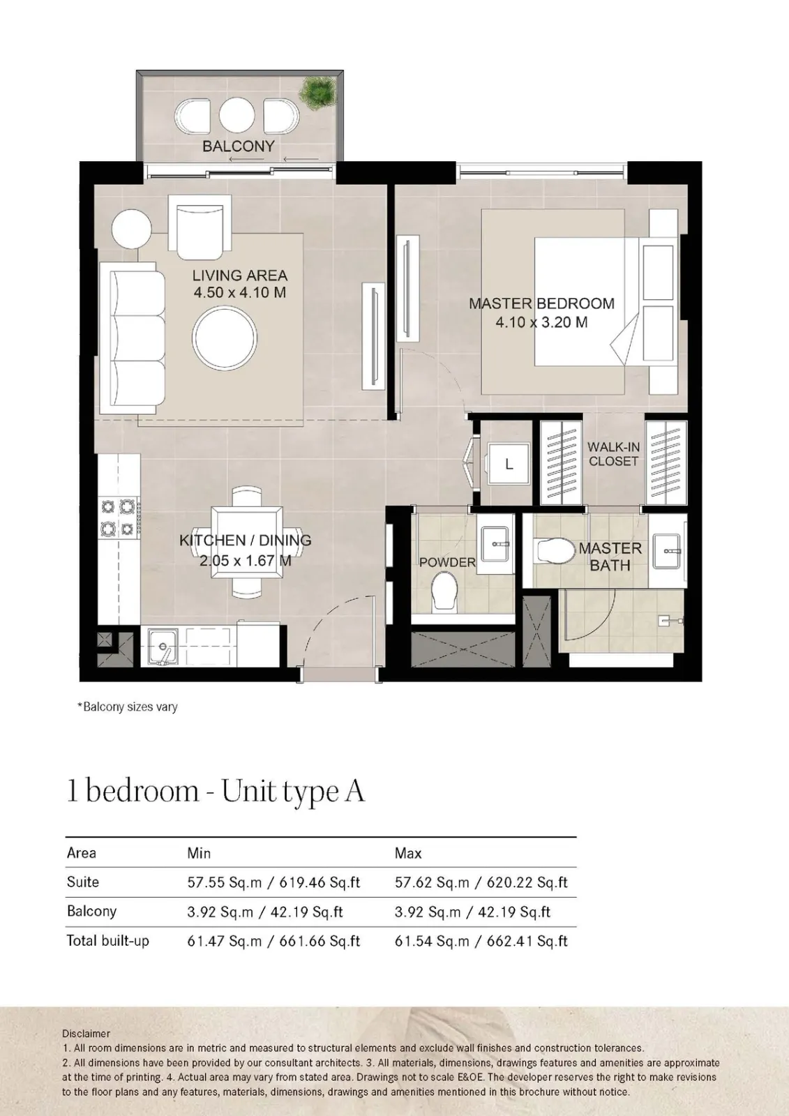 Floor plan for Type A