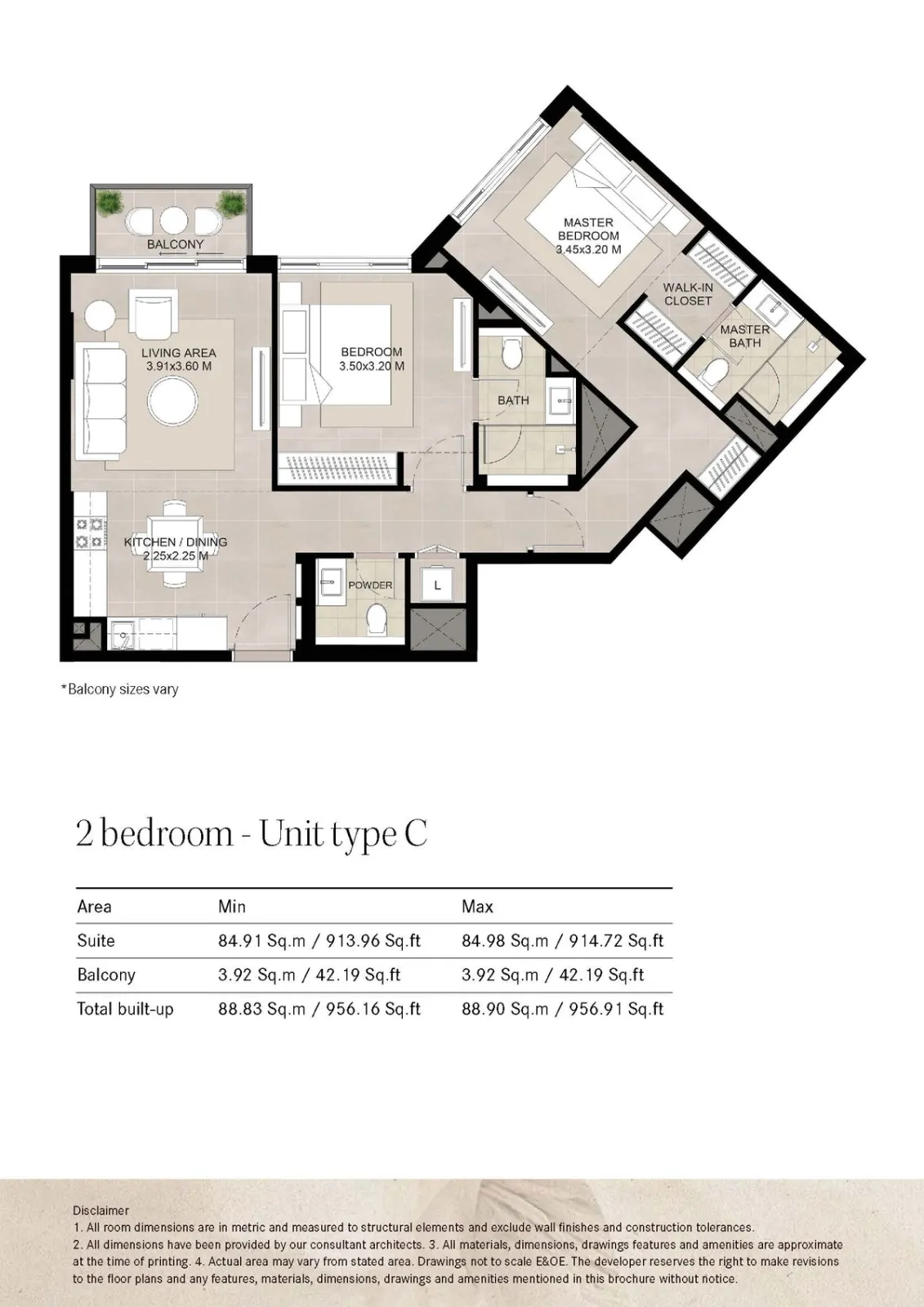 Floor plan for Type C