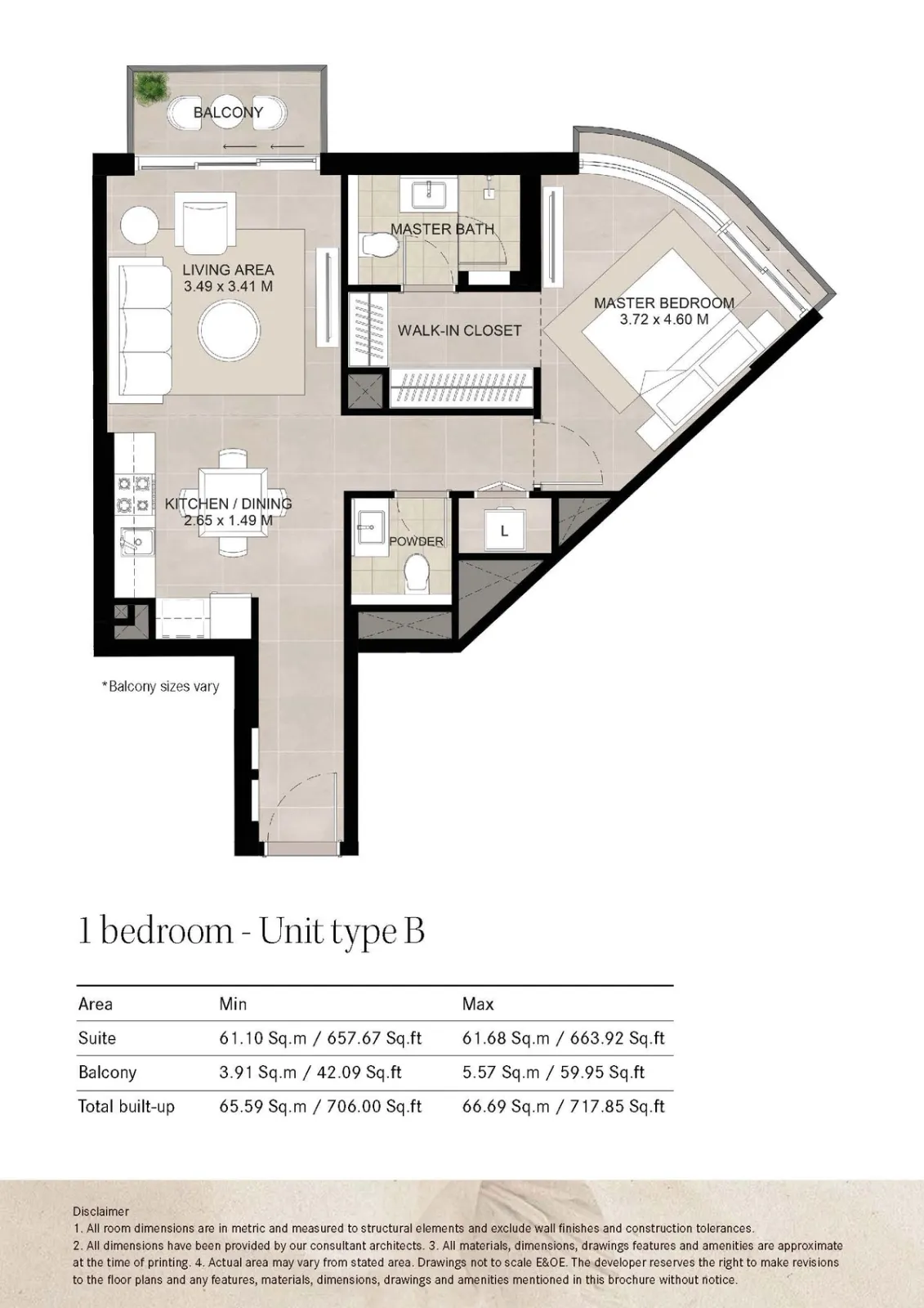 Floor plan for Type B