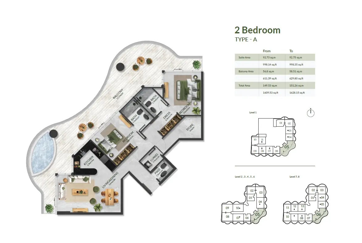 Floor plan for Type A