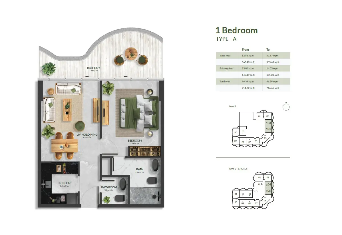 Floor plan for Type A