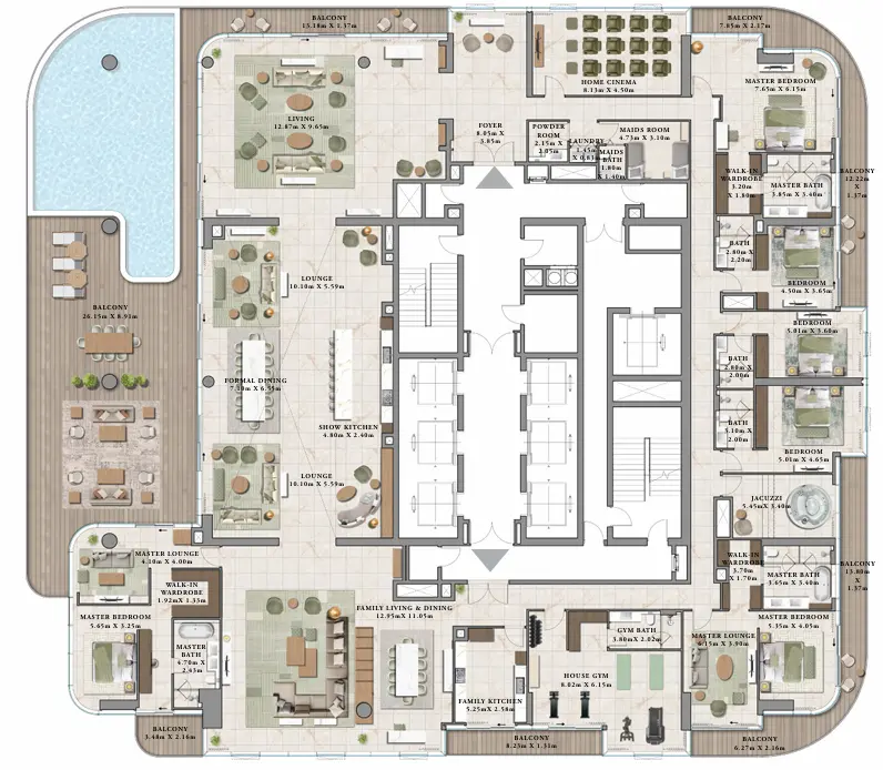 Floor plan for Type 1