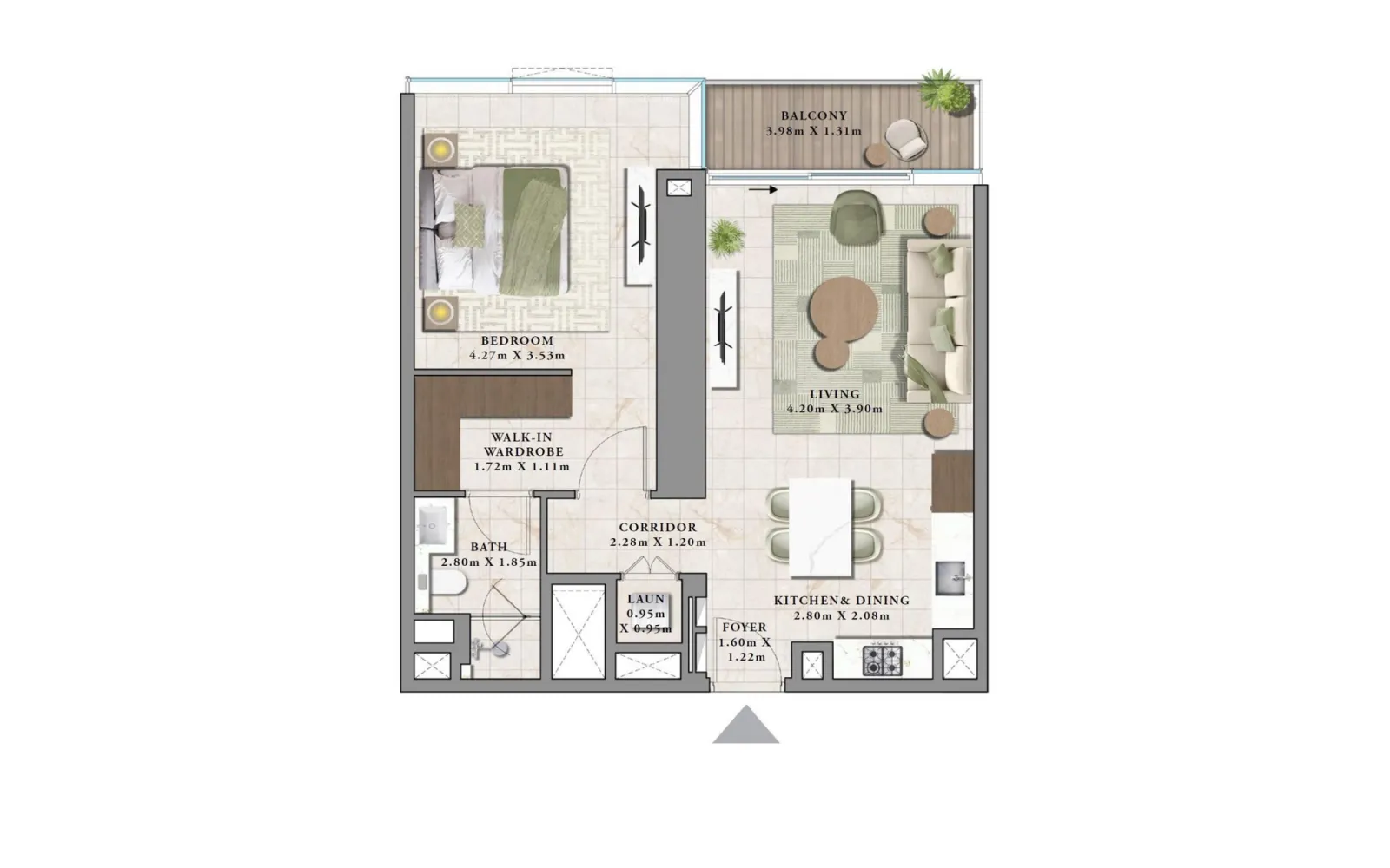 Floor plan for Type 1