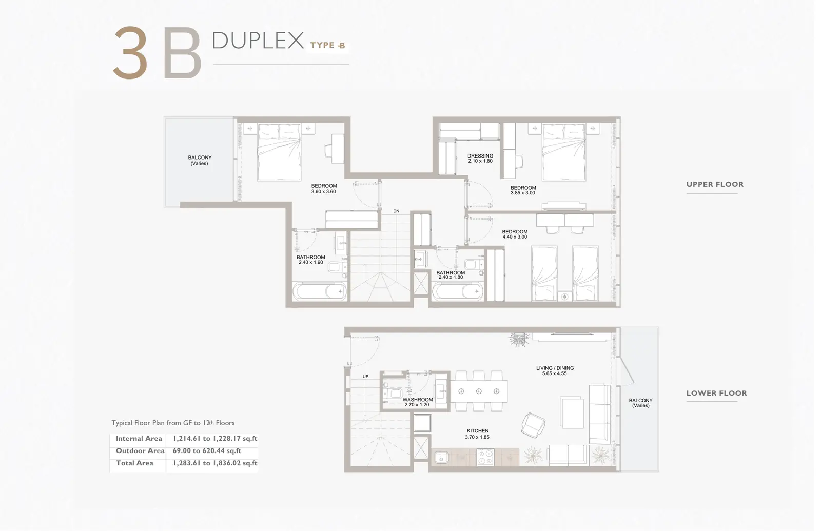Floor plan for Type B