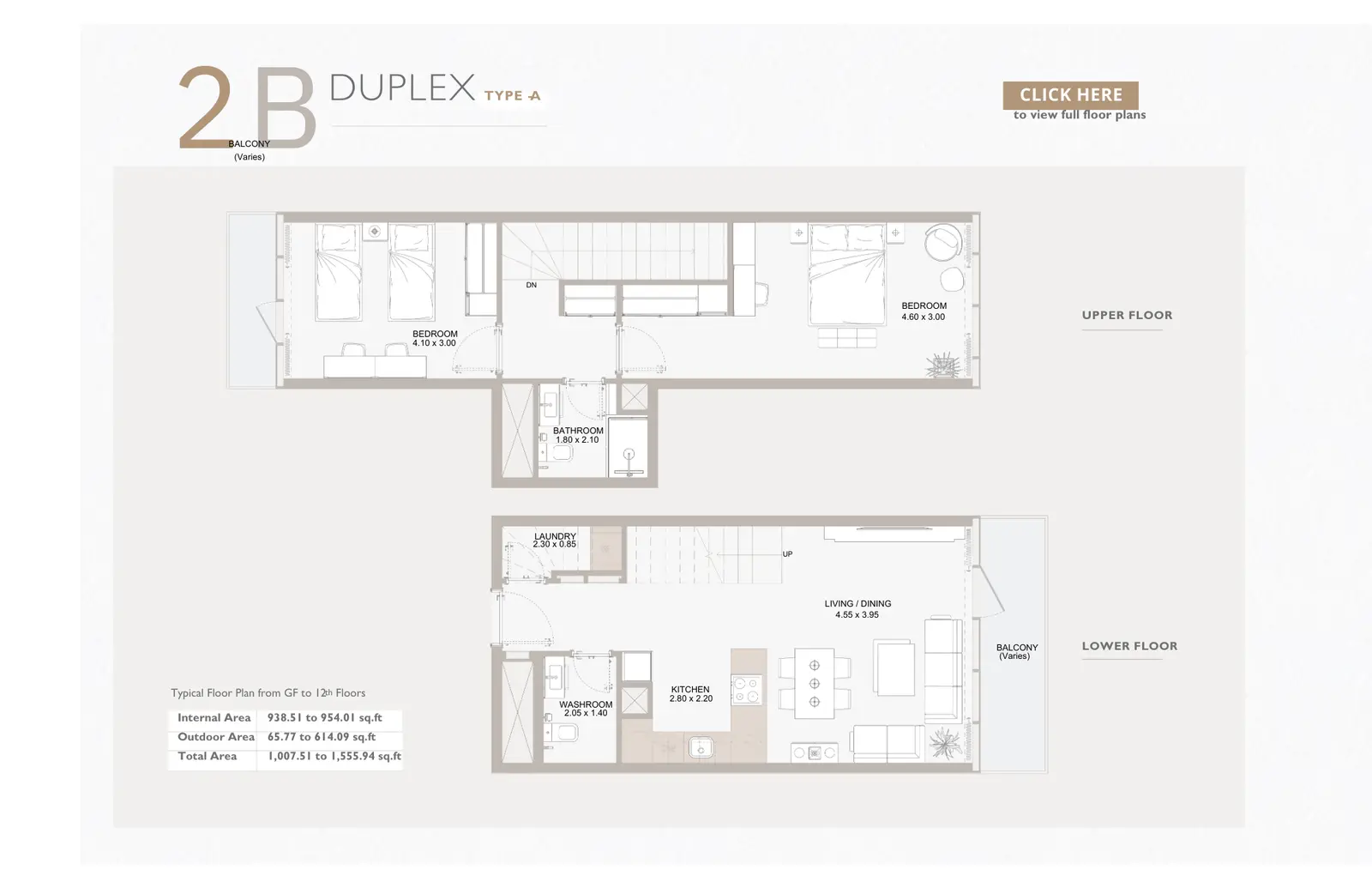 Floor plan for Type A