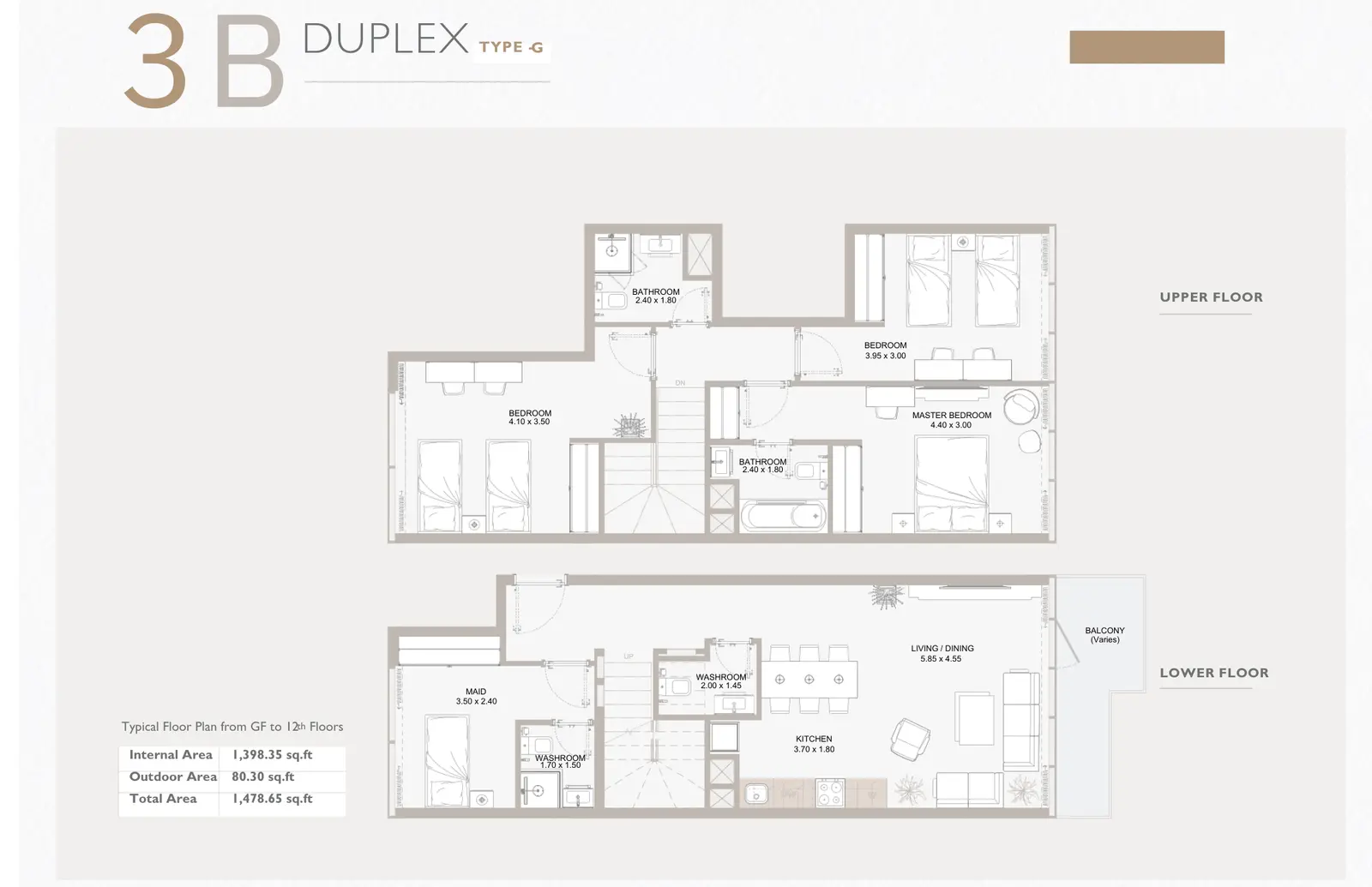 Floor plan for Type G