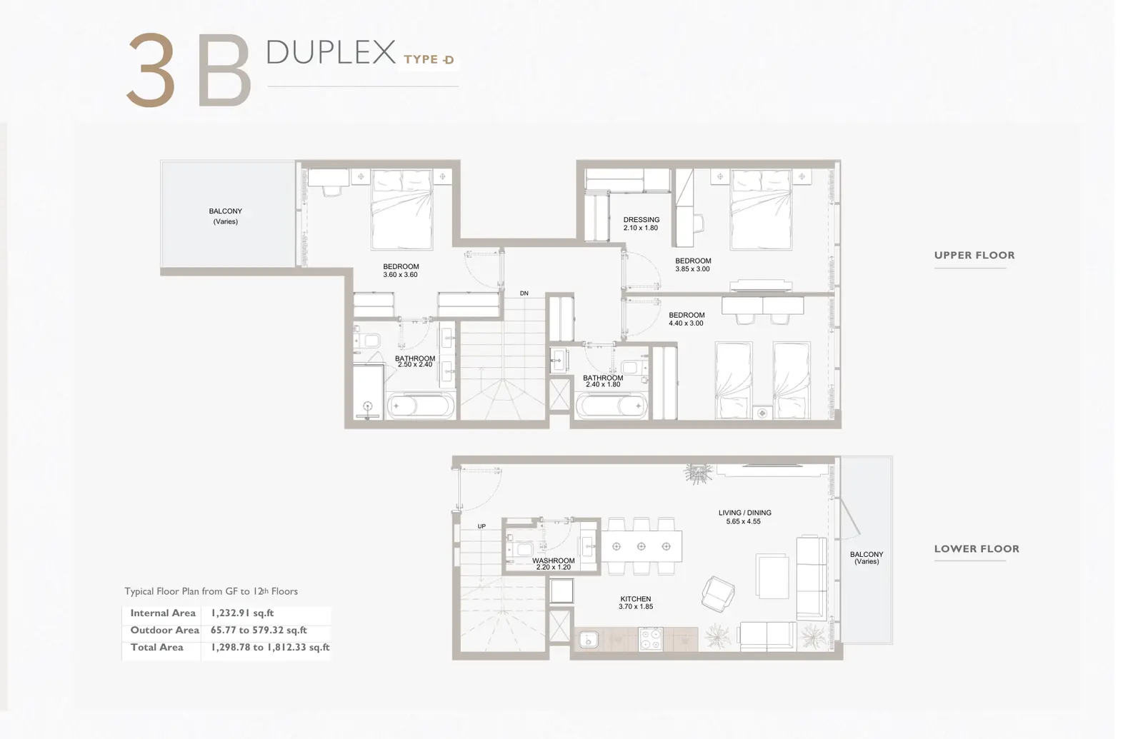 Floor plan for Type D