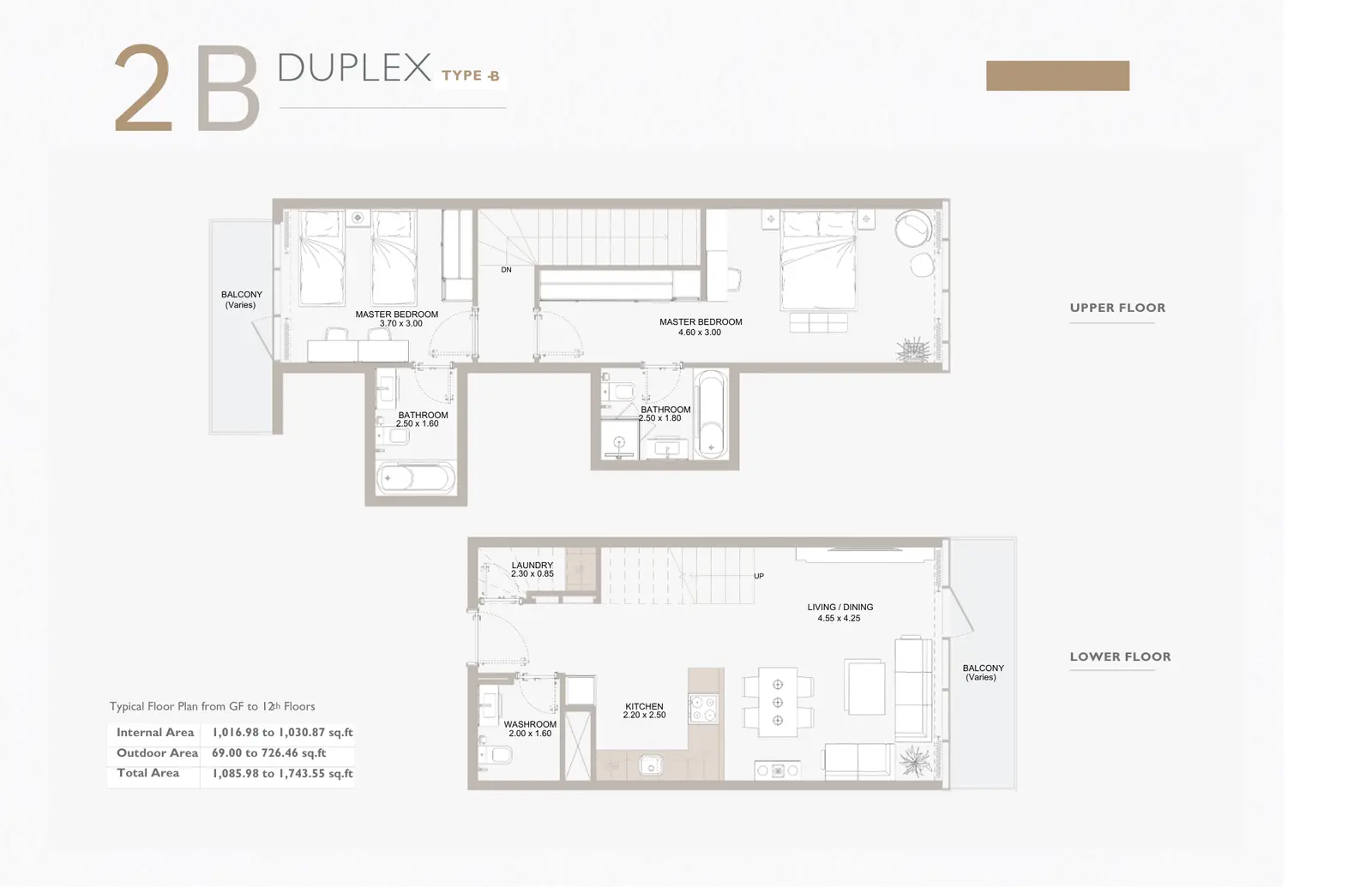 Floor plan for Type B