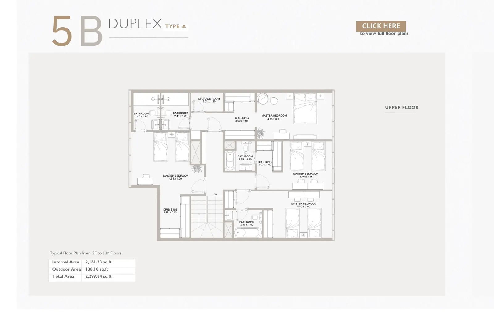 Floor plan for Type A