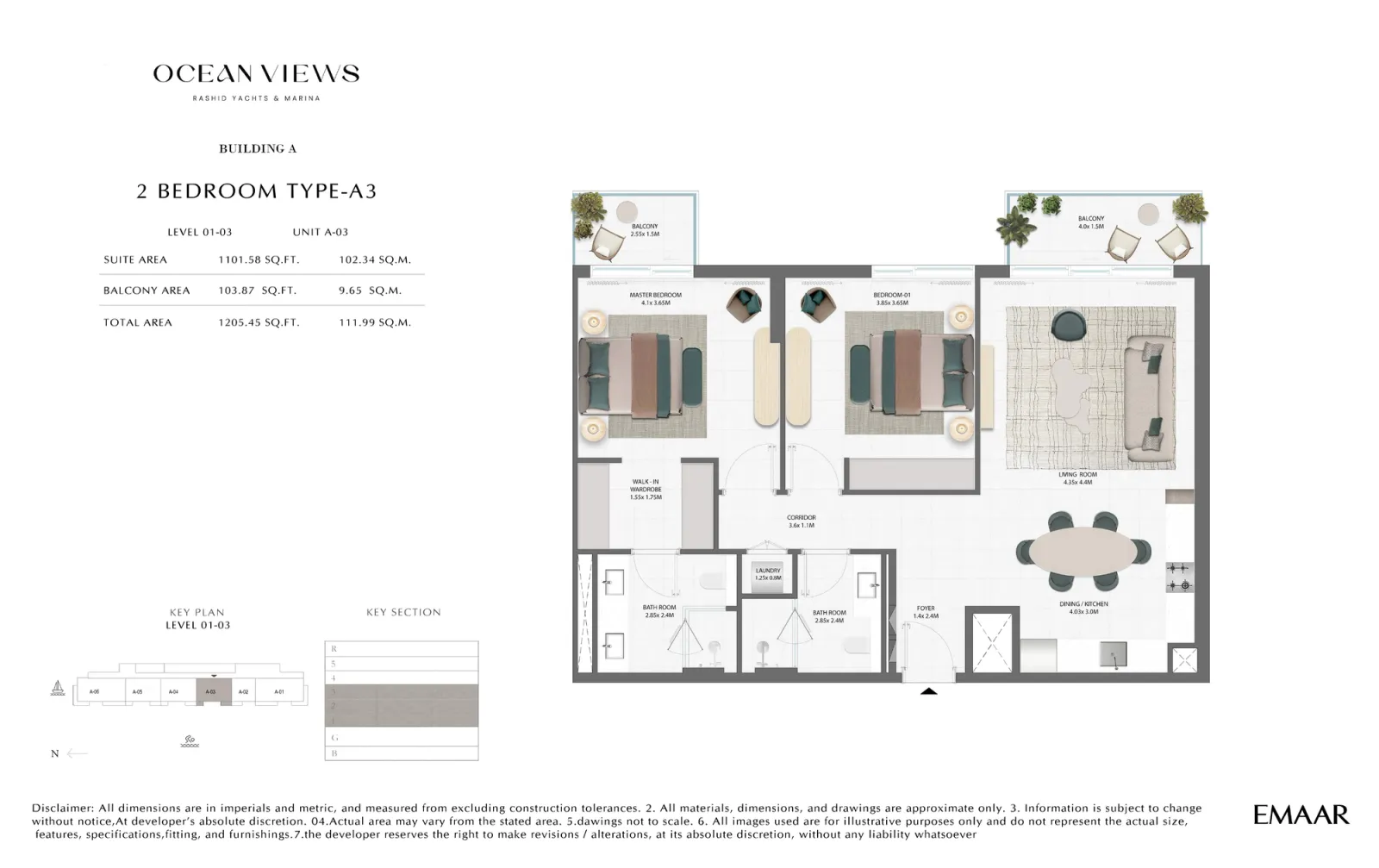 Floor plan for Type A3