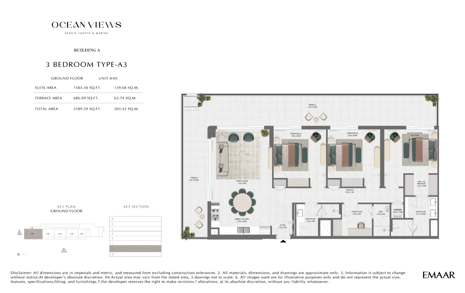 Floor plan for Type A3