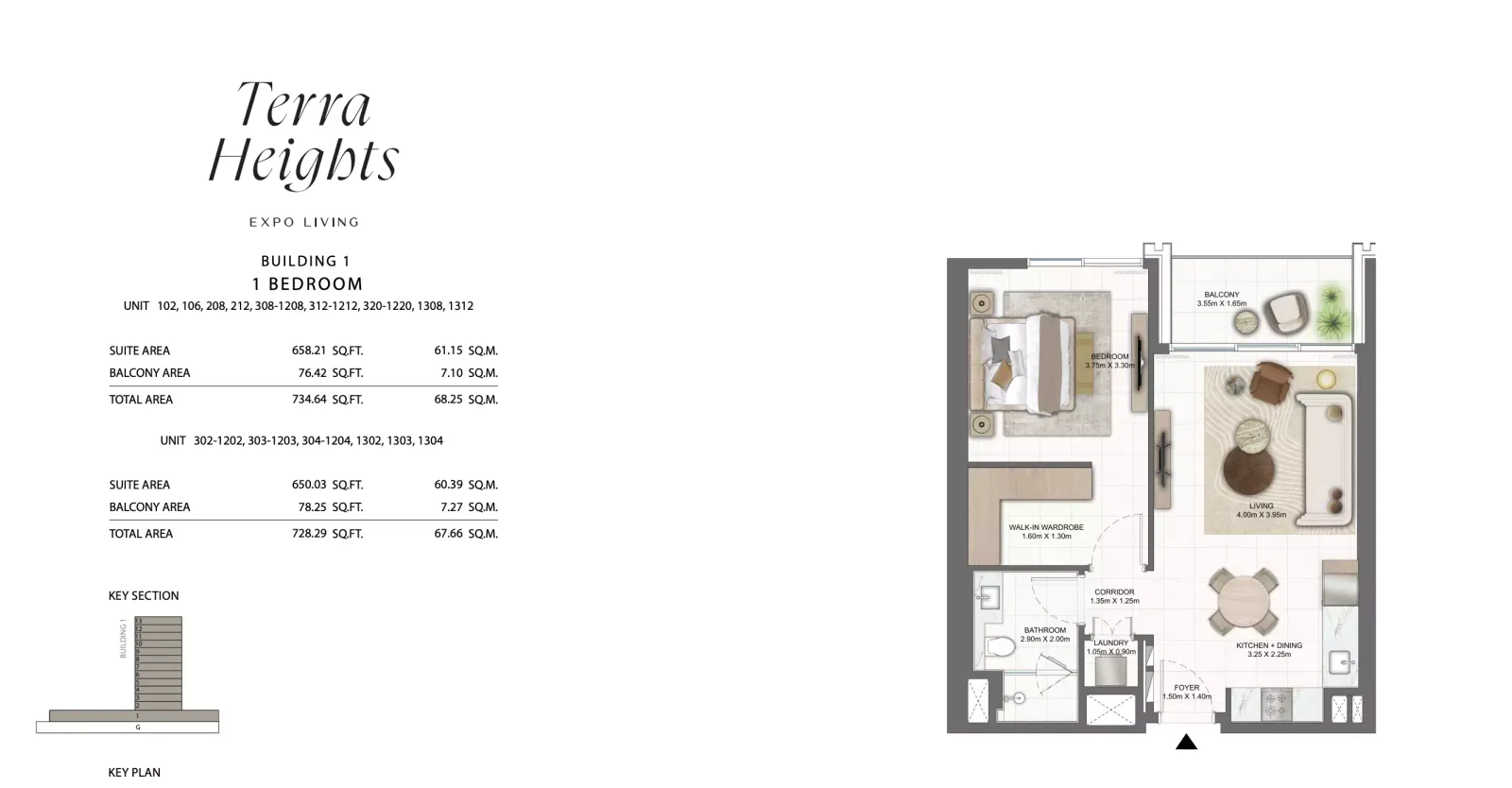 Floor plan for Type 102