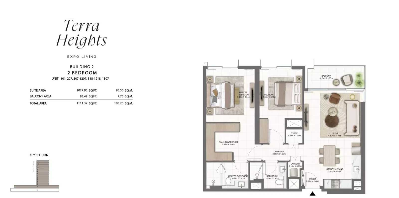 Floor plan for Type 101