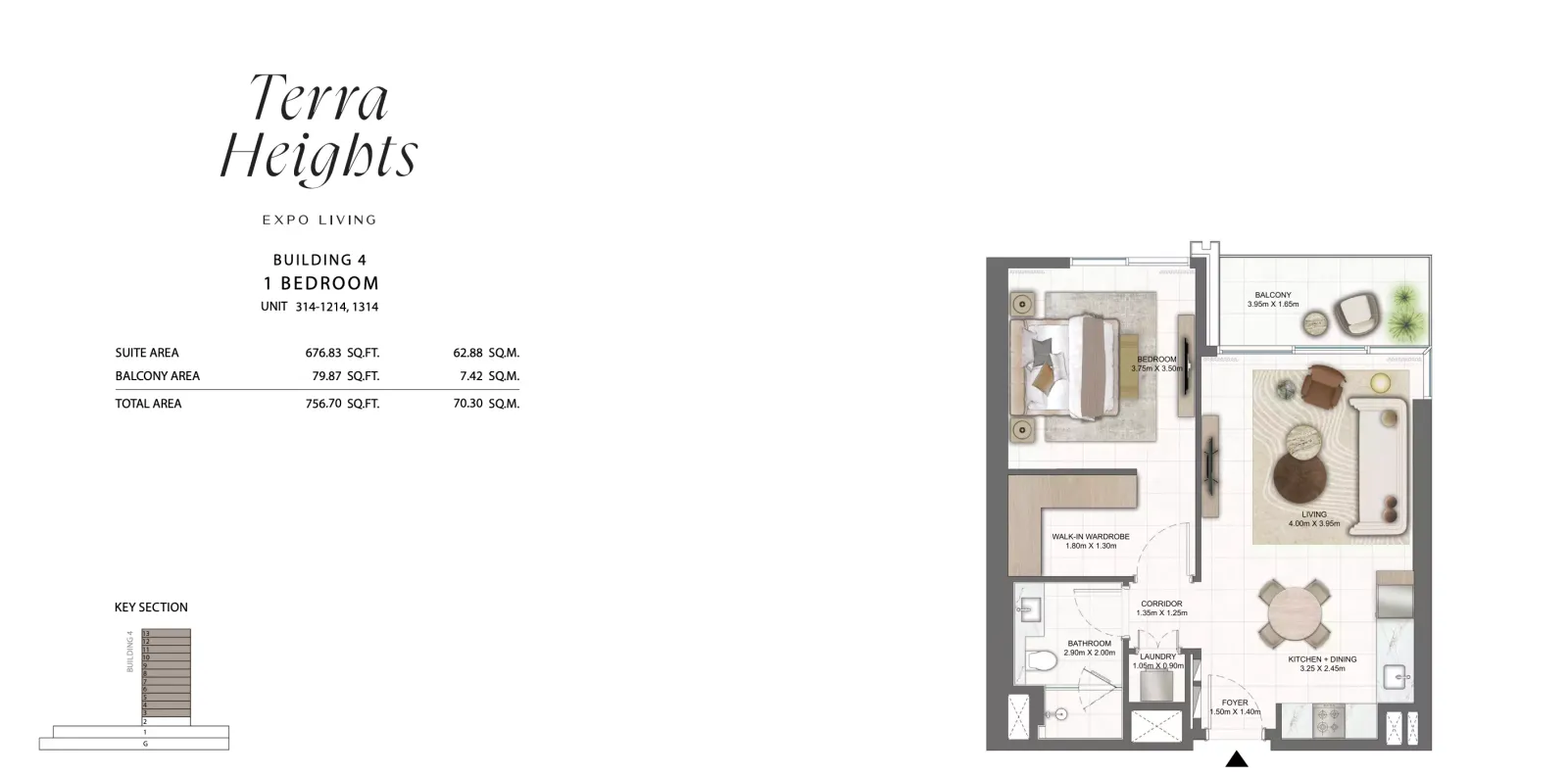 Floor plan for Type 314