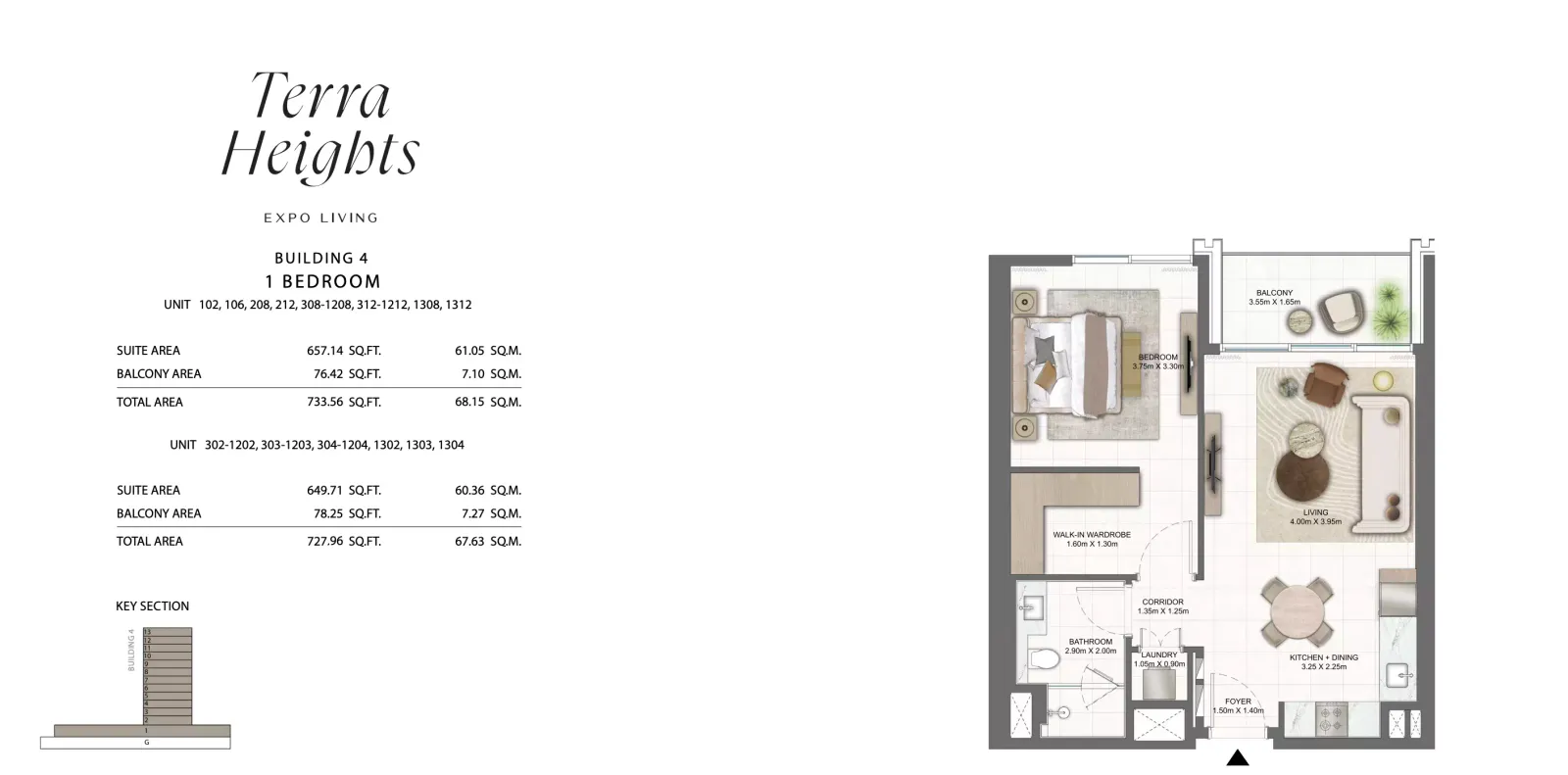 Floor plan for Type 102