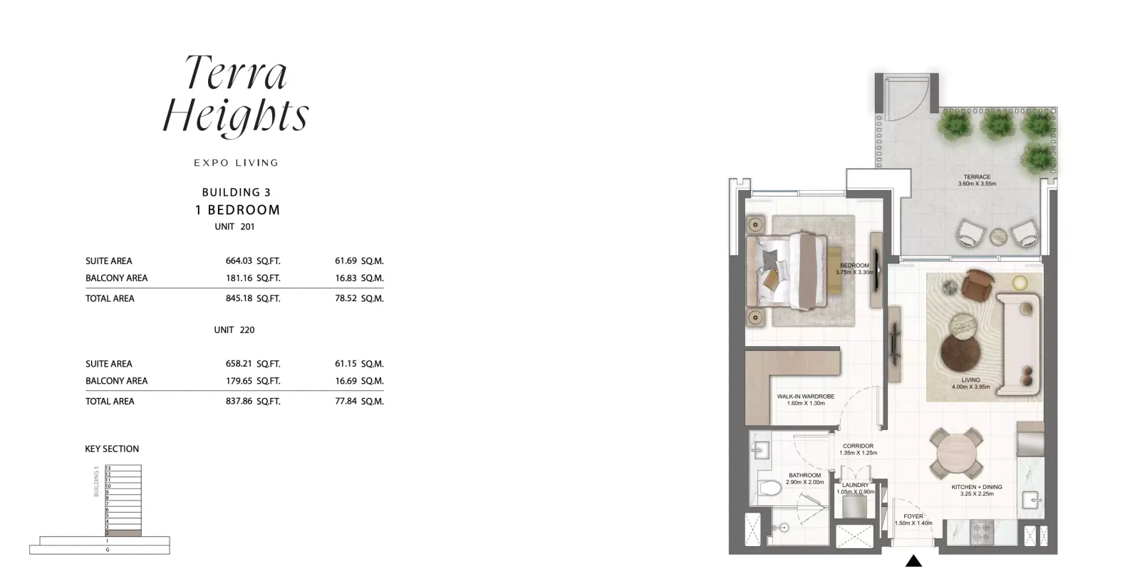 Floor plan for Type 201