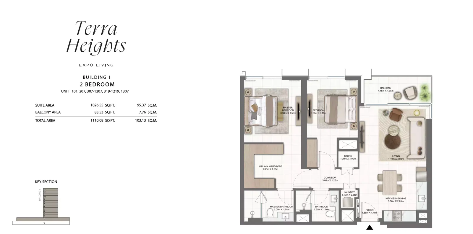 Floor plan for Type 101