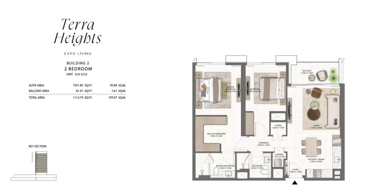 Floor plan for Type 316