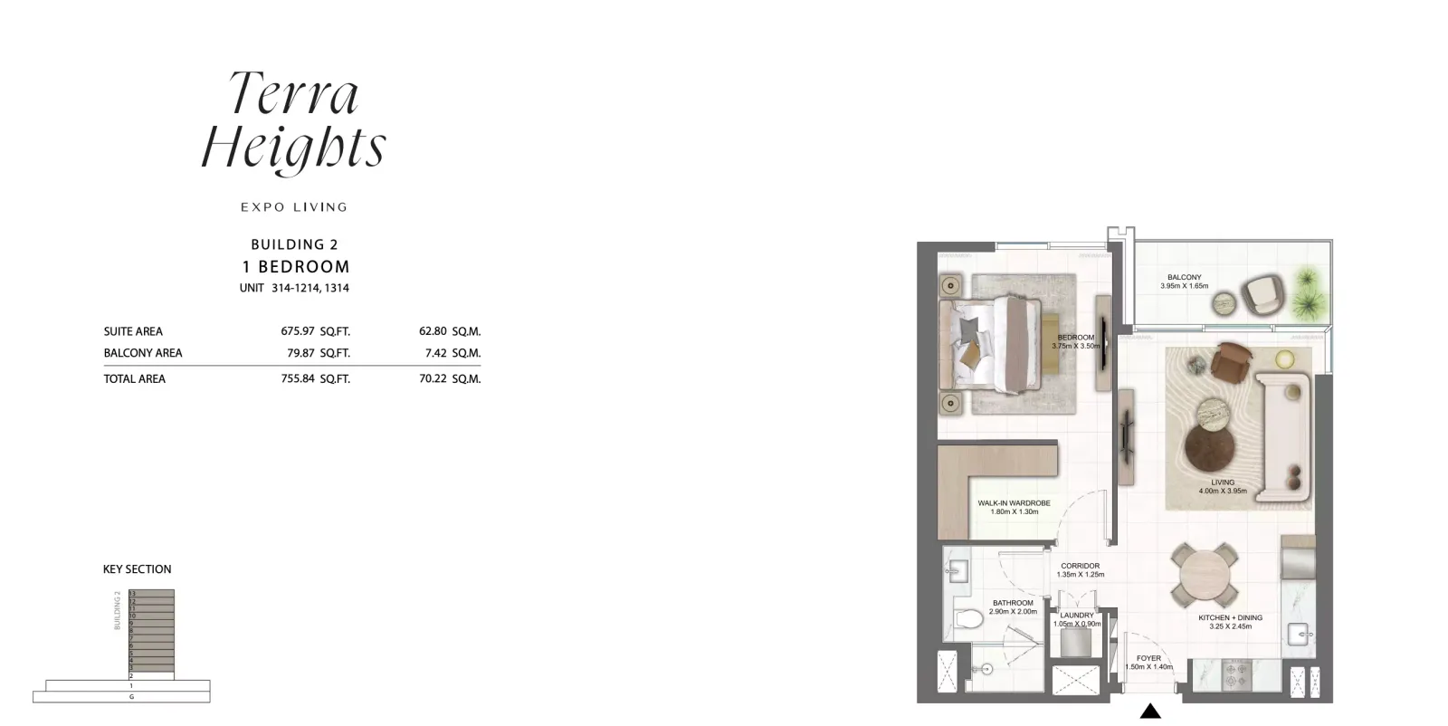 Floor plan for Type 314