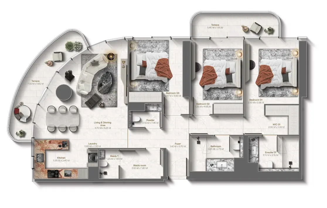 Floor plan for Type A2