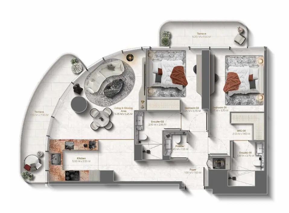 Floor plan for Type A4