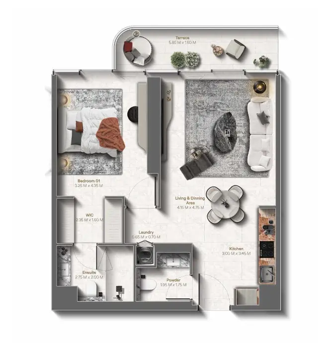 Floor plan for Type A11