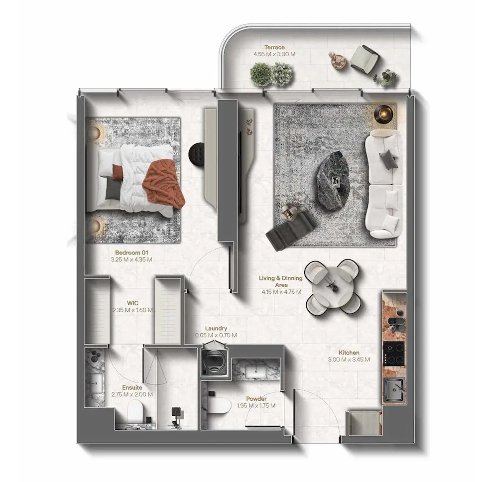 Floor plan for Type A5