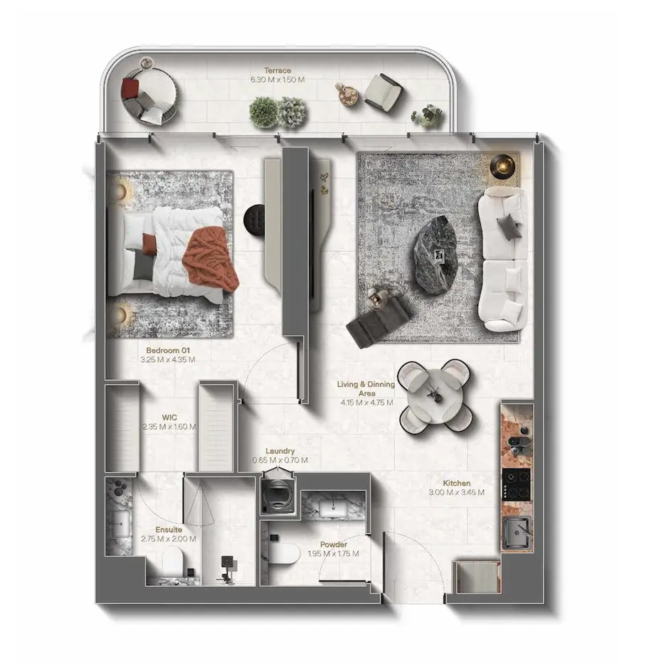 Floor plan for Type A10