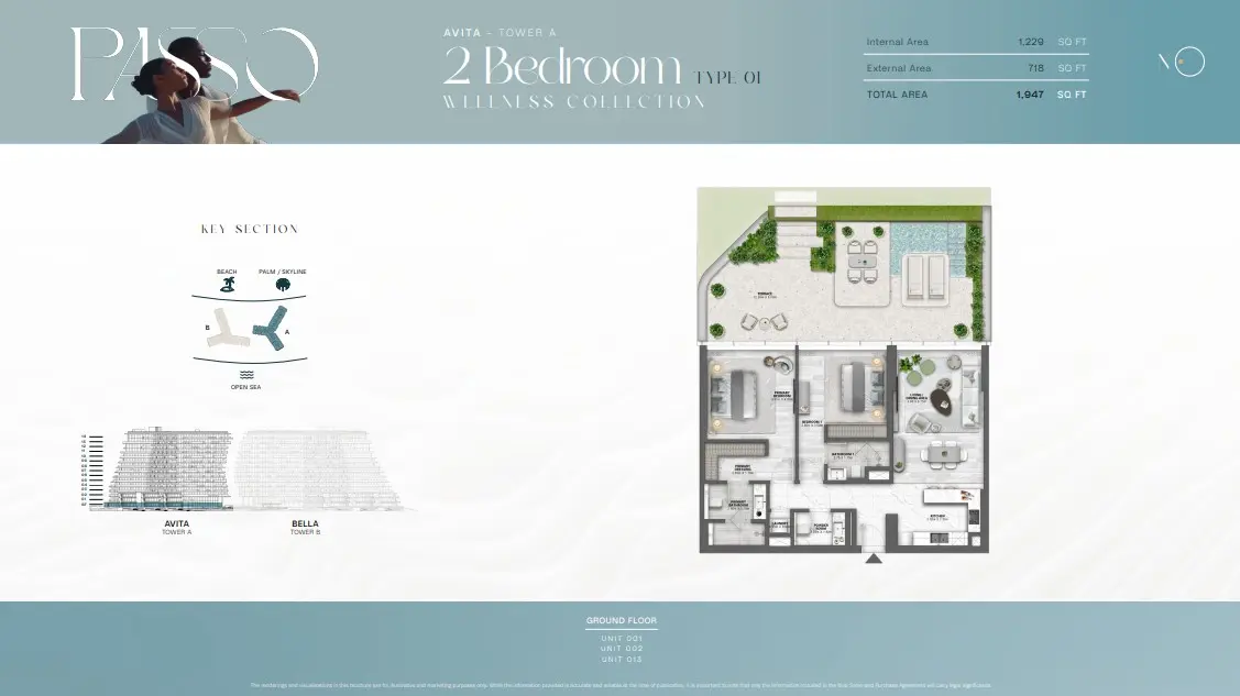Floor plan for Type 01-WC
